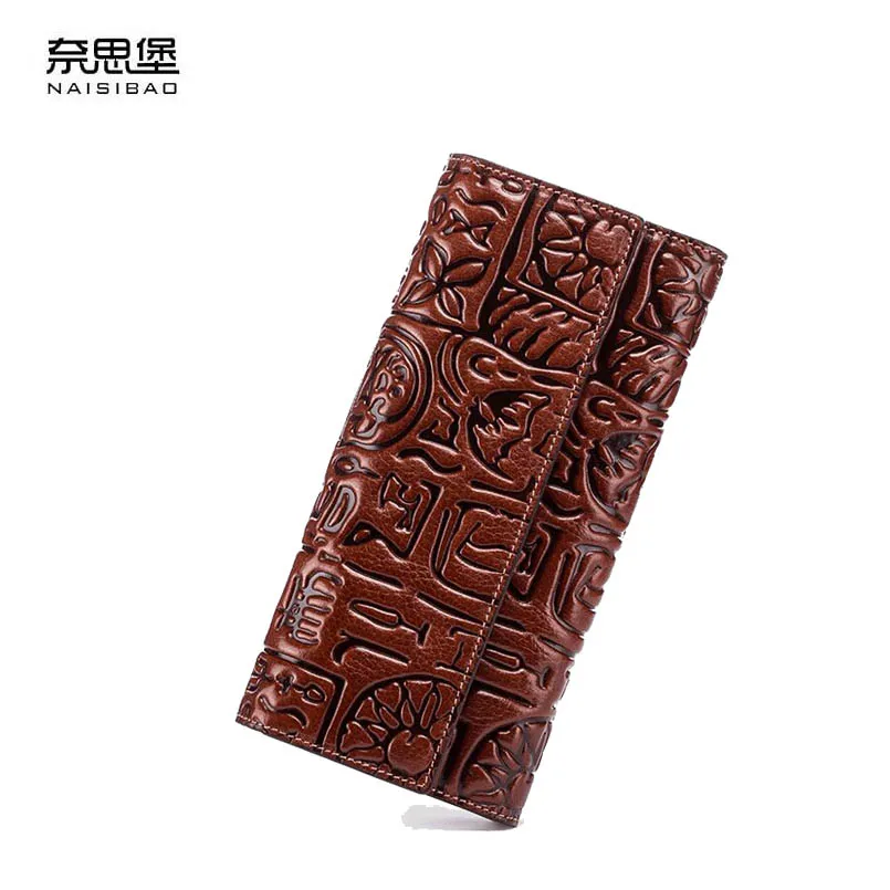 NAISIBAO New Genuine Leather wallet Cowhide Embossing women leather clutch bag big capacity Luxury Fashion leather women wallets
NAISIBAO New Genuine Leather wallet Cowhide Embossing women leather clutch bag big capacity Luxury Fashion leather women wallets