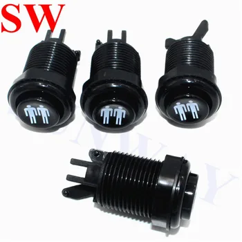4PCS American Push Buttons HAPP Style Player 1P /2P Start Black push button with Micro-switches for Arcade Jamma MAME 3/4 player
4PCS American Push Buttons HAPP Style Player 1P /2P Start Black push button with Micro-switches for Arcade Jamma MAME 3/4 player