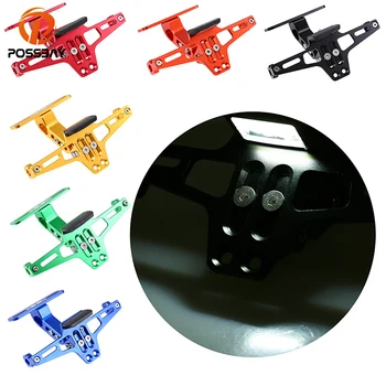 POSSBAY Universal CNC Motorcycle License Plate Read Mount Holder Bracket with White LED Light Motorbike Accessories
POSSBAY Universal CNC Motorcycle License Plate Read Mount Holder Bracket with White LED Light Motorbike Accessories