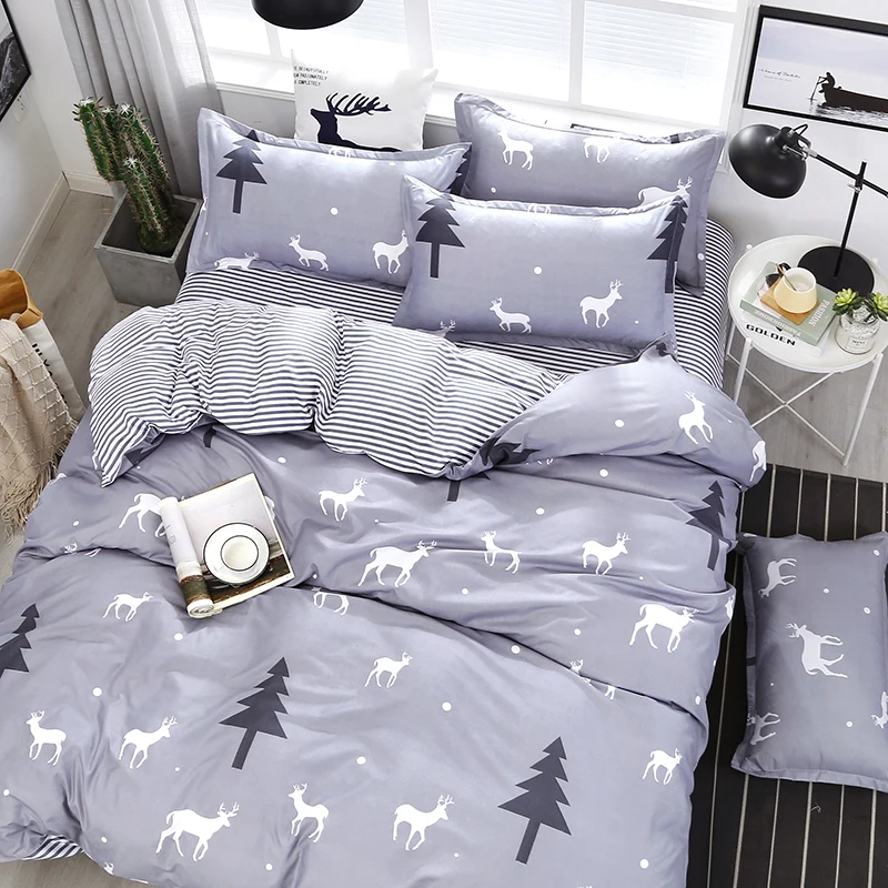 3/4pcs High Quality Gray Tree Deer Printing Textile Bedding Set Include Duvet Cover&Sheets&Pillowcases Comfortable Home Bed Set
3/4pcs High Quality Gray Tree Deer Printing Textile Bedding Set Include Duvet Cover&Sheets&Pillowcases Comfortable Home Bed Set