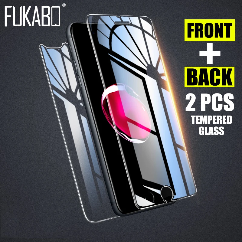 Front and Back 2PCS Tempered Glass For iPhone 6 6s 7 8 Plus 5 5S SE Screen Protector Film For iPhone 7 8 6s Plus Rear Glass
Front and Back 2PCS Tempered Glass For iPhone 6 6s 7 8 Plus 5 5S SE Screen Protector Film For iPhone 7 8 6s Plus Rear Glass
