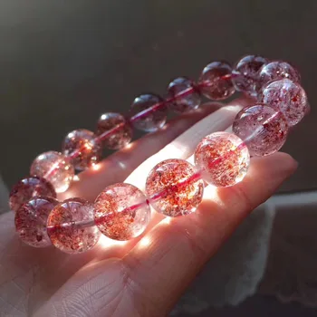 13.5mm Natural Lepidocrocite Quartz Crystal Bracelet Woman Man Love Anniversary Lucky Gift Round Beads Stretch Gemstone Jewelry
13.5mm Natural Lepidocrocite Quartz Crystal Bracelet Woman Man Love Anniversary Lucky Gift Round Beads Stretch Gemstone Jewelry