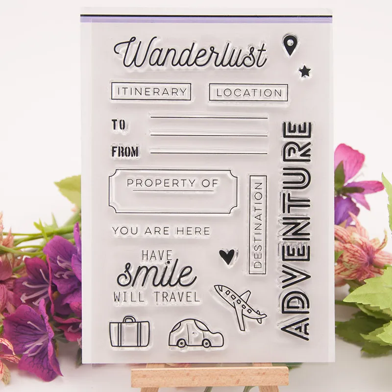Adventure Travel Words Transparent Clear Silicone Stamp for Seal DIY Scrapbooking Photo Album Decorative Clear Stamp Sheets
Adventure Travel Words Transparent Clear Silicone Stamp for Seal DIY Scrapbooking Photo Album Decorative Clear Stamp Sheets