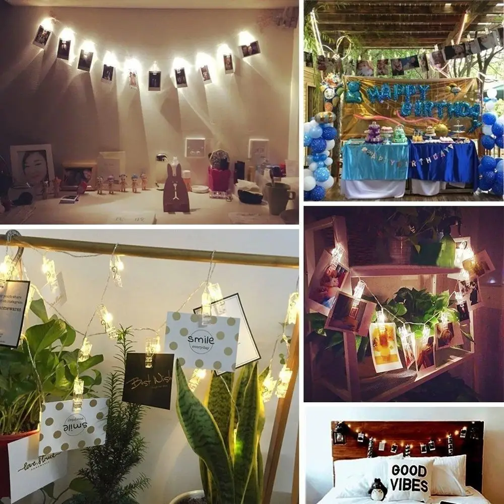 Anpro 1.5M 12 LEDs Photo Picture Clips String Lights Wedding Party Christmas Home Wall Decor Lights for Hanging Photo
Anpro 1.5M 12 LEDs Photo Picture Clips String Lights Wedding Party Christmas Home Wall Decor Lights for Hanging Photo