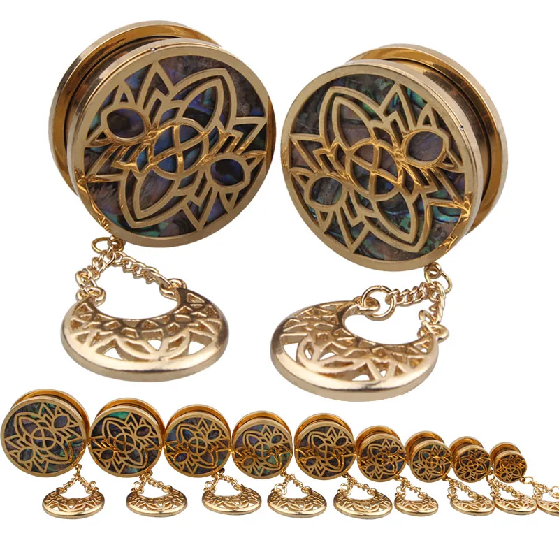 Wholesale Gold Dangle Ear Reamer Plugs Stainless Steel Screw Flesh Tunnel Expander Stretcher Body Tragus Piercing Jewelry
Wholesale Gold Dangle Ear Reamer Plugs Stainless Steel Screw Flesh Tunnel Expander Stretcher Body Tragus Piercing Jewelry