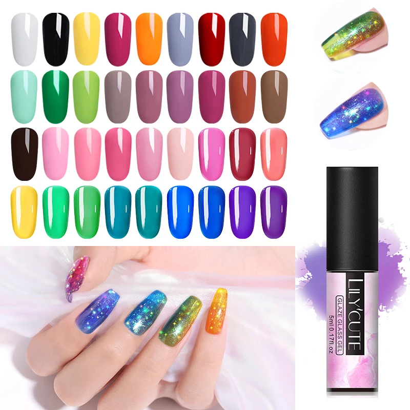 LILYCUTE 5ml Glaze Glass Nail Art Design Manicure 175 Color Soak Off Enamel Gel Polish UV Gel Nail Polish Lacquer Varnish
LILYCUTE 5ml Glaze Glass Nail Art Design Manicure 175 Color Soak Off Enamel Gel Polish UV Gel Nail Polish Lacquer Varnish