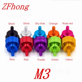 20pcs M3*7/12/16/20/25/30/35/40/45/50 Aluminum Alloy Colourful Step Hand Tighten Screw Length 7mm-50mm
20pcs M3*7/12/16/20/25/30/35/40/45/50 Aluminum Alloy Colourful Step Hand Tighten Screw Length 7mm-50mm