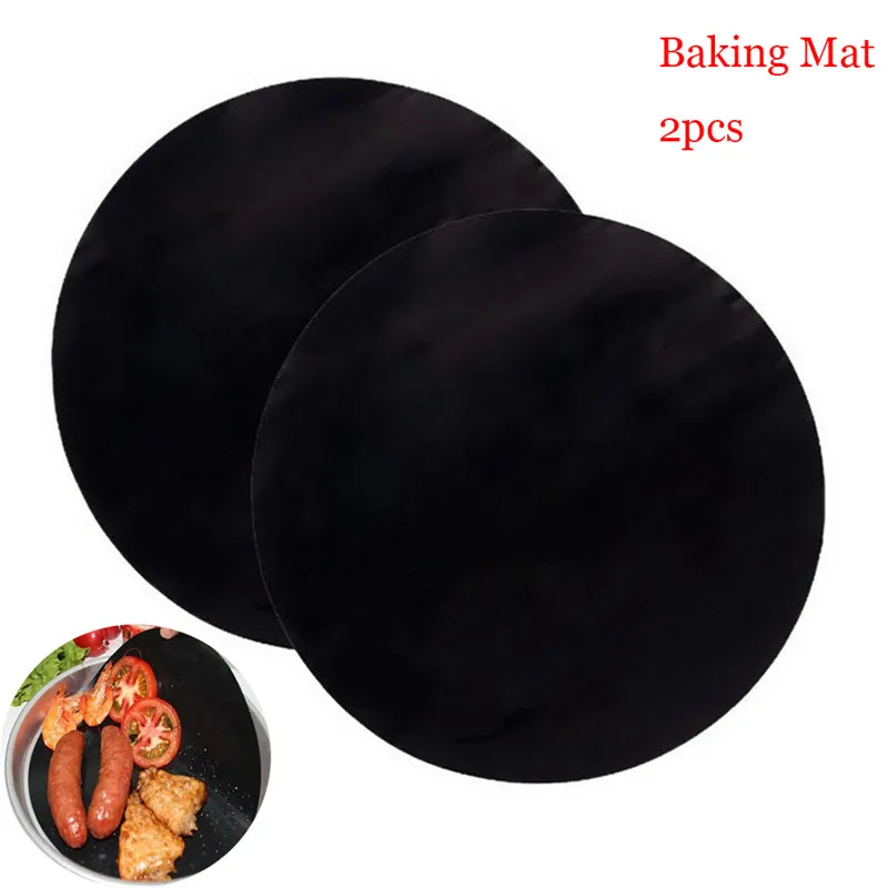 2 Pcs/Set Eco Friendly Non-stick Heat Resistant Pad Reusable Round Pan Pad BBQ Grill Mat Kitchen Tools
2 Pcs/Set Eco Friendly Non-stick Heat Resistant Pad Reusable Round Pan Pad BBQ Grill Mat Kitchen Tools