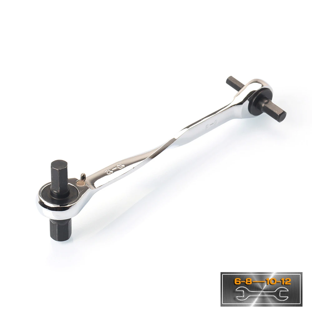 Double Head Hex Wrench Chrome Vanadium Ratchet Allen Key 4 in 1 Ratcheting Spanner Metric 6-12mm 6-8-10-12 mm
Double Head Hex Wrench Chrome Vanadium Ratchet Allen Key 4 in 1 Ratcheting Spanner Metric 6-12mm 6-8-10-12 mm