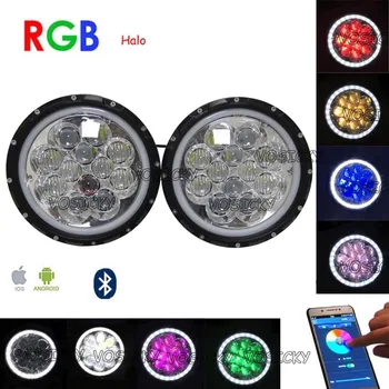 7 inch Headlights RGB led DRL Turn Signal Bluetooth Remote for 97-17 Je ep Wr-angler JK TJ (2 pcs)
7 inch Headlights RGB led DRL Turn Signal Bluetooth Remote for 97-17 Je ep Wr-angler JK TJ (2 pcs)