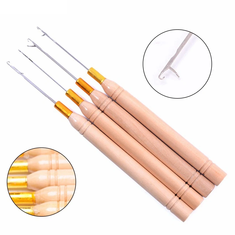 Wooden Handle Hook Needle / Micro Rings Needle /hair Tools For Micro Rings Hair Extensions
Wooden Handle Hook Needle / Micro Rings Needle /hair Tools For Micro Rings Hair Extensions