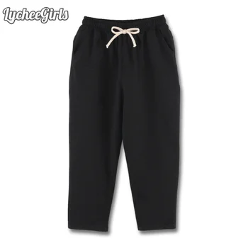 LycheeGirls Spring Autumn Women Pants Pocket Solid Drawstring Trousers Casual Loose Flat Straight Pants
LycheeGirls Spring Autumn Women Pants Pocket Solid Drawstring Trousers Casual Loose Flat Straight Pants