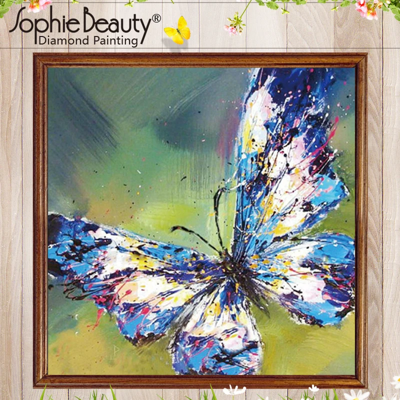 2018 Promotion New Arrival Butterflies Diamond Painting Cross Stitch Mosaic Square Full For Home Decoration Picture Animals | Дом и сад