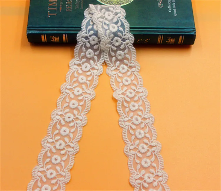 14 yard 4cm 1.57" wide ivory beige gauze mesh tulle cotton embroidered tapes lace trim ribbon fabric 49201QL4K575
14 yard 4cm 1.57" wide ivory beige gauze mesh tulle cotton embroidered tapes lace trim ribbon fabric 49201QL4K575