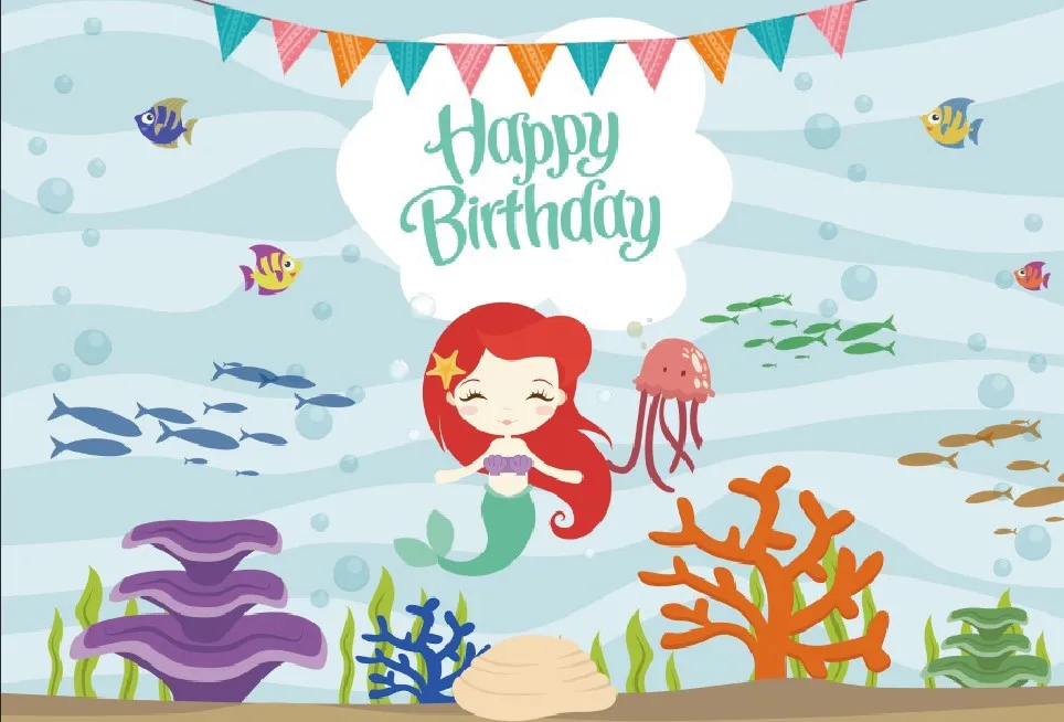Laeacco Little Mermaid Backdrop Princess Girl Underwater Fish Coral Birthday Party Baby Photographic Background For Photo Studio
Laeacco Little Mermaid Backdrop Princess Girl Underwater Fish Coral Birthday Party Baby Photographic Background For Photo Studio