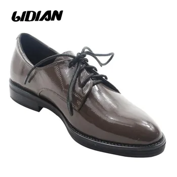 LIDIAN Lower Heel Flat Women Shoes Oxfords shoes High Quality Patent Leather shoes Rome Lace up Pig skin inside P2
LIDIAN Lower Heel Flat Women Shoes Oxfords shoes High Quality Patent Leather shoes Rome Lace up Pig skin inside P2