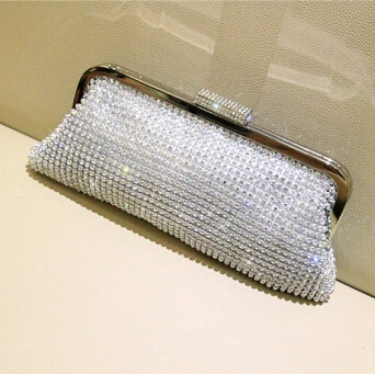 Women clutch silver rhinestone evening bag chain girl party purse women wedding day clucth bag
Women clutch silver rhinestone evening bag chain girl party purse women wedding day clucth bag