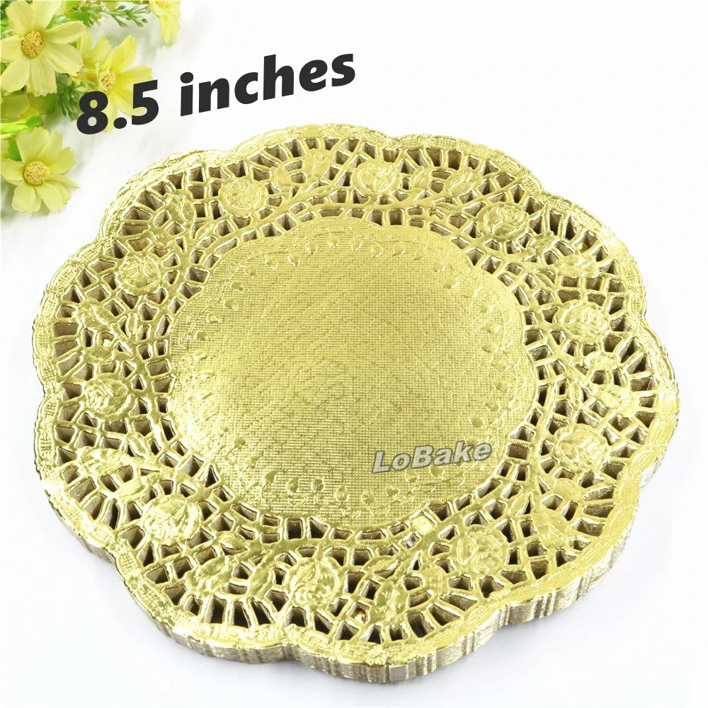 (100 pieces/pack) High quality 8.5 inches gold colored round paper lace doilies place mats DIY cozinha cake baking confeitaria
(100 pieces/pack) High quality 8.5 inches gold colored round paper lace doilies place mats DIY cozinha cake baking confeitaria