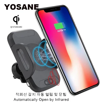 Qi Wireless Car Charger Automatic open Fast Wireless Charger Pad Stand for Samsung Galaxy S9 Plus S8 S7 Note 8 iPhone 8 Plus X
Qi Wireless Car Charger Automatic open Fast Wireless Charger Pad Stand for Samsung Galaxy S9 Plus S8 S7 Note 8 iPhone 8 Plus X