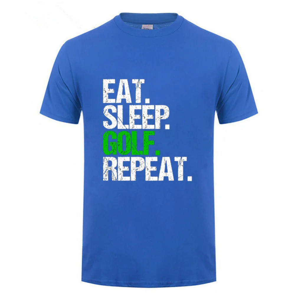 Фото Eat Sleep футболка для гольфистов Для мужчин s Гольф игры в гольф подарок | Мужские футболки (32946106521)