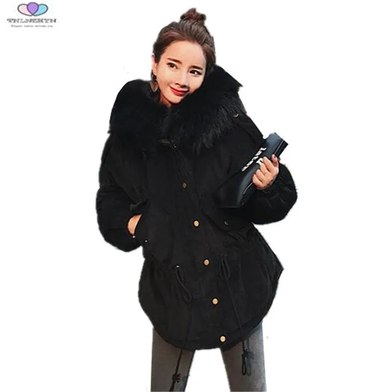 2019 Winter Women Coat Thick Fur Collar Hooded Down Cotton Jacket Thick Warm Corduroy Coat Loose Casual Outerwear TNLNZHYN E252
2019 Winter Women Coat Thick Fur Collar Hooded Down Cotton Jacket Thick Warm Corduroy Coat Loose Casual Outerwear TNLNZHYN E252