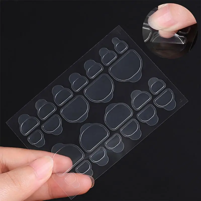 10 Sheets/pack Transparent Nail Clips Stickers Double-sided Adhesive Sticker Waterproof Nails Jelly For Hand Foot Toes Nail Art
10 Sheets/pack Transparent Nail Clips Stickers Double-sided Adhesive Sticker Waterproof Nails Jelly For Hand Foot Toes Nail Art