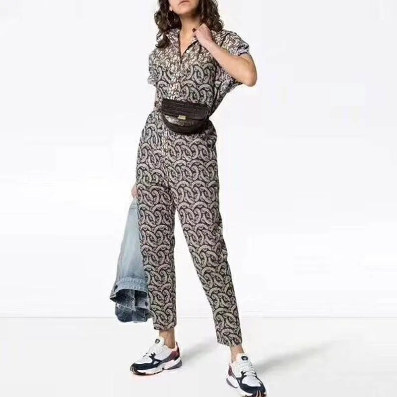 Women Jumpsuit Summer French Chic Women's Jumpsuit Retro Printing Collars Loose Fashion Casual Style Jumpsuit
Women Jumpsuit Summer French Chic Women's Jumpsuit Retro Printing Collars Loose Fashion Casual Style Jumpsuit