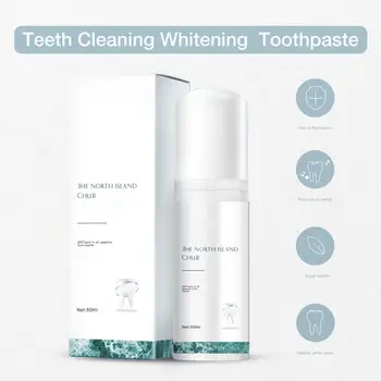 60ml Dental Foam Teeth Cleaning Whitening Toothpaste Remove Bad Breath Teeth Stain Essence Powder Oral Care Cleaner Dental Tools
60ml Dental Foam Teeth Cleaning Whitening Toothpaste Remove Bad Breath Teeth Stain Essence Powder Oral Care Cleaner Dental Tools