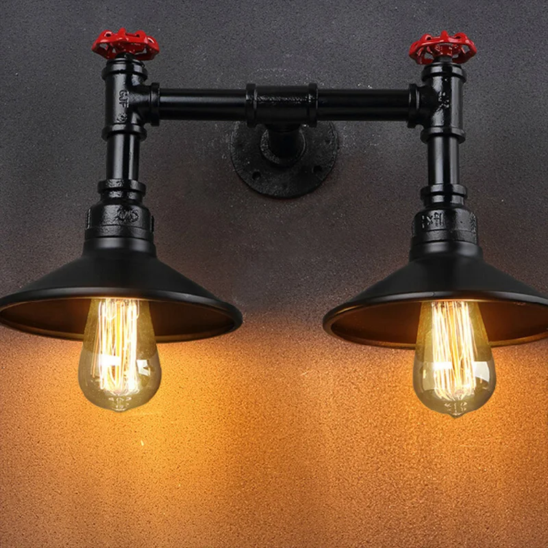 American Rural Retro Study Bedroom Bedside Restaurant Living Room Decoration Creative Water Pipe Industry Wall Lamp
American Rural Retro Study Bedroom Bedside Restaurant Living Room Decoration Creative Water Pipe Industry Wall Lamp