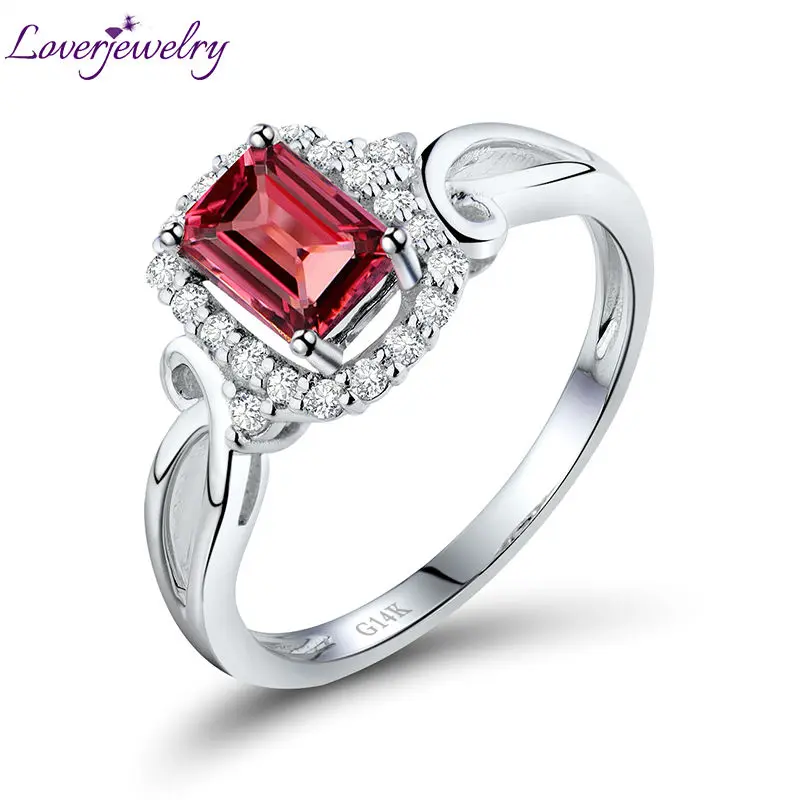 Wholesale Halo Diamond Tourmaline Promised Ring In Solid 14Kt White Gold Fine Jewelry for Women Christmas WU034
Wholesale Halo Diamond Tourmaline Promised Ring In Solid 14Kt White Gold Fine Jewelry for Women Christmas WU034