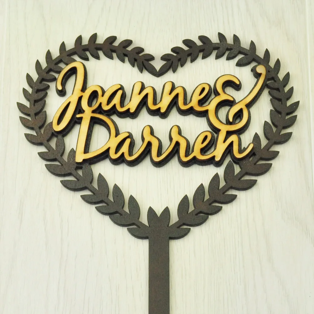 Personalized Wedding Cake Topper, Custom Names Cake Topper, Custom Wood Cake Topper, Wedding Gift, Personalized Names
Personalized Wedding Cake Topper, Custom Names Cake Topper, Custom Wood Cake Topper, Wedding Gift, Personalized Names