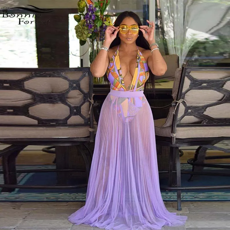 Bonnie Forest Bohemian Pleated Grenadine High Waisted Sheer Mesh Flowy Maxi Skirt Set 2 Pieces Beach Cover Up Suits Wholesale
Bonnie Forest Bohemian Pleated Grenadine High Waisted Sheer Mesh Flowy Maxi Skirt Set 2 Pieces Beach Cover Up Suits Wholesale