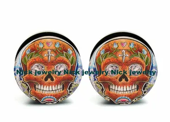 Free shipping 60pcs/bag black acrylic skull ruling image screw ear plug gauges flesh tunnel body jewelry 6-25mm NASP-216
Free shipping 60pcs/bag black acrylic skull ruling image screw ear plug gauges flesh tunnel body jewelry 6-25mm NASP-216
