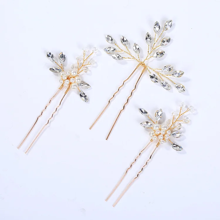 3PCS Handmade Pearl Hair Pins Bridal Hair Jewelry Accessories Shiny Crystal Women Head Decoration for Bride Elegant Ornament
3PCS Handmade Pearl Hair Pins Bridal Hair Jewelry Accessories Shiny Crystal Women Head Decoration for Bride Elegant Ornament