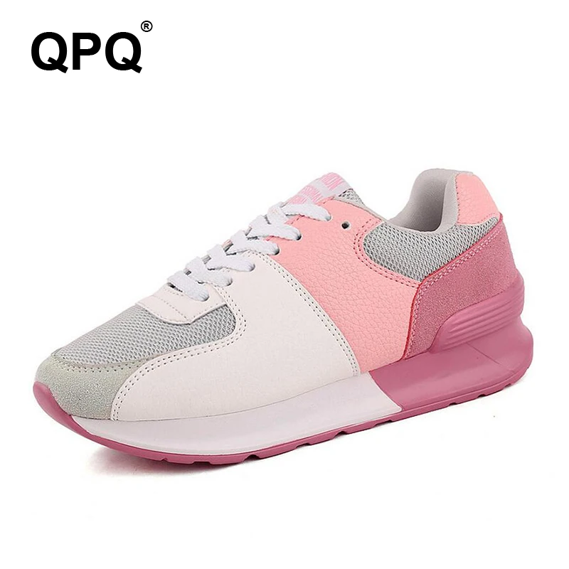 Фото Spring Women Shoes Solid Breathable Fight Color Casual Loafers Woman Flats Slip-on Network Platform Trainers XC63 | Обувь
