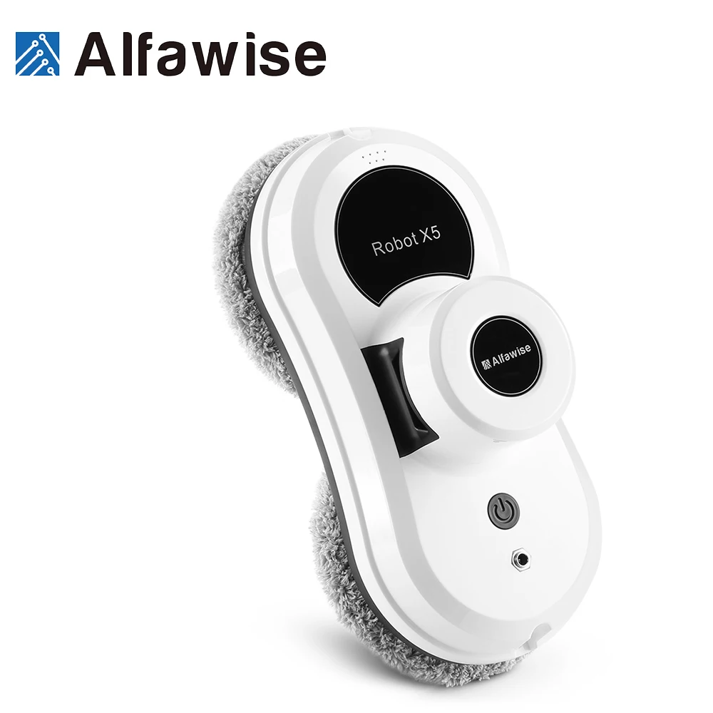 

Alfawise S60 Window Cleaning Robot High Suction Window Cleaner Robot Anti-falling Remote Control Vacuum Cleaner Window Robot X25