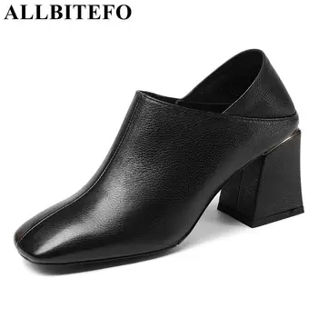 ALLBITEFO full genuine leather square toe thick heel women pumps fashion brand women high heel shoes office ladies shoes
ALLBITEFO full genuine leather square toe thick heel women pumps fashion brand women high heel shoes office ladies shoes