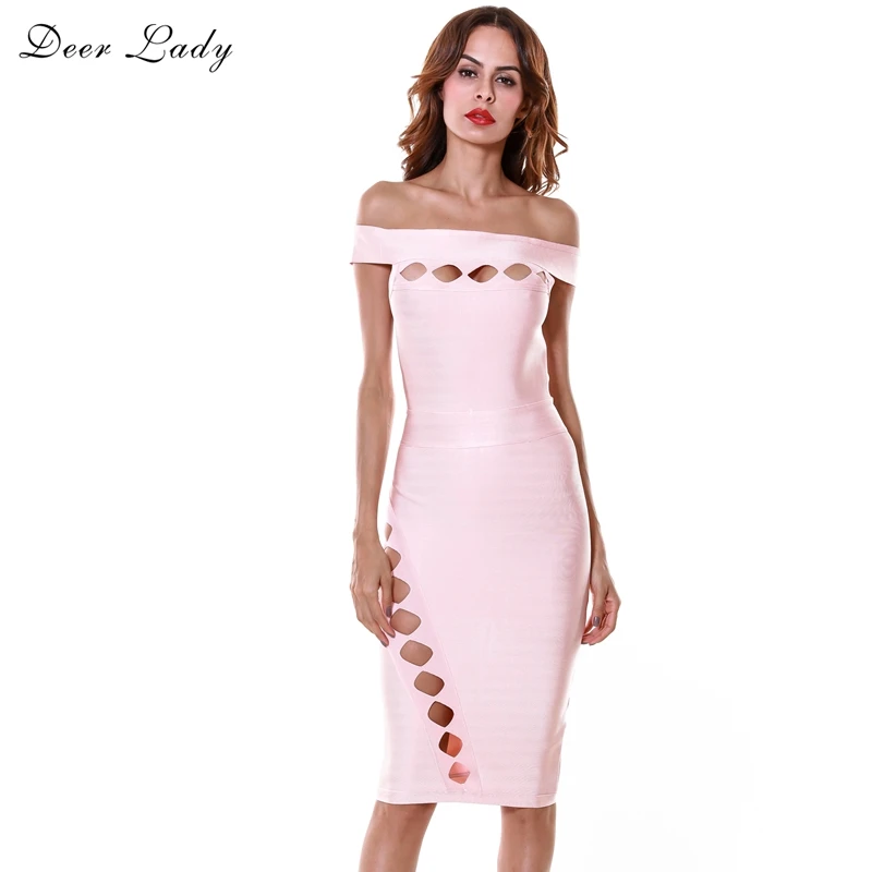 Deer Lady Women Bandage Dress 2019 New Arrivals Autumn Hollow Out Bandage Bodycon Dress Pink Sexy Elegant Bandage Dress Party
Deer Lady Women Bandage Dress 2019 New Arrivals Autumn Hollow Out Bandage Bodycon Dress Pink Sexy Elegant Bandage Dress Party