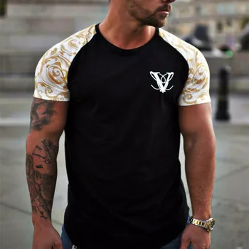 2019 Summer Brand Running T-Shirts men Short Sleeve Shirts O-neck Stripe Printed tight Slim gym T shirt Mens Tops Sports T shirt
2019 Summer Brand Running T-Shirts men Short Sleeve Shirts O-neck Stripe Printed tight Slim gym T shirt Mens Tops Sports T shirt