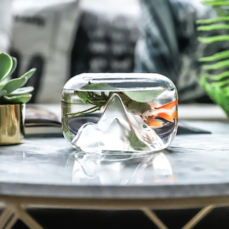 Nordic Glass Storage Jar Scandinavian Snow Mountain Fish Tank Storage Bottle Organizer Vase Decor
Nordic Glass Storage Jar Scandinavian Snow Mountain Fish Tank Storage Bottle Organizer Vase Decor