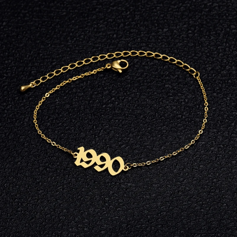 Personalized Number Bracelet Year 1989 1999 1988 Custom Bracelet Stainless Steel Old Englih Bracelet Jewelry For He Maxi Colar
Personalized Number Bracelet Year 1989 1999 1988 Custom Bracelet Stainless Steel Old Englih Bracelet Jewelry For He Maxi Colar