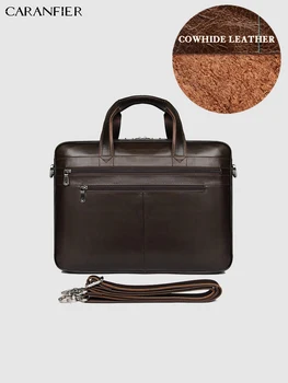 CARANFIER Mens Business Briefcases High Quality Laptop Computer Travel Bags Genuine Cowhide Leather Shoulder Messenger Handbags
CARANFIER Mens Business Briefcases High Quality Laptop Computer Travel Bags Genuine Cowhide Leather Shoulder Messenger Handbags