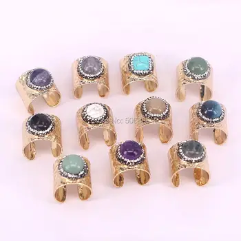 ZYZ140-R7633 6PCS Natural stone rings pave crystal zircon black purple blue stone jewelry gold color fashion ring
ZYZ140-R7633 6PCS Natural stone rings pave crystal zircon black purple blue stone jewelry gold color fashion ring