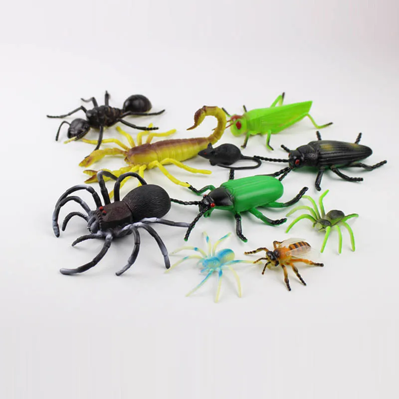 10pcs Spider ant Insect Scorpion bee mouse cockroach Toy Animal Collection Models Action Figures plastic Children's Toys Gift
10pcs Spider ant Insect Scorpion bee mouse cockroach Toy Animal Collection Models Action Figures plastic Children's Toys Gift