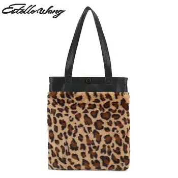 Estelle Wang Winter Casual Tote Flannel Shoulder Bags Fashion Women Leopard Hasp Shopping Bag Plush Simple Pink Handbag
Estelle Wang Winter Casual Tote Flannel Shoulder Bags Fashion Women Leopard Hasp Shopping Bag Plush Simple Pink Handbag
