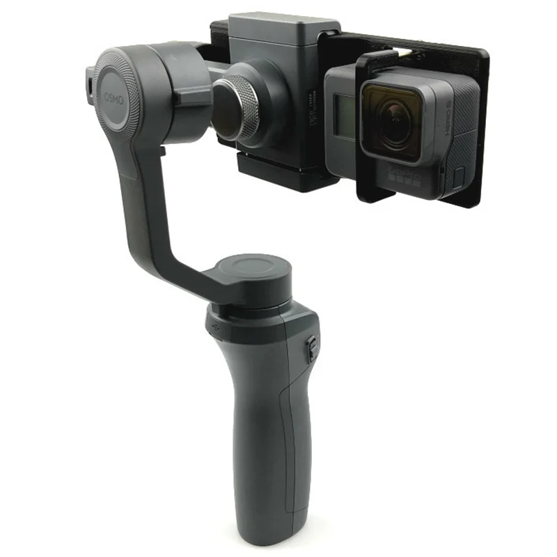 

New For GoPro Hero Action Camera 3 4 5 6 Adapter Switch Mount holder Plate For DJI OSMO Mobile 2 1 Handheld Gimbal Accessories