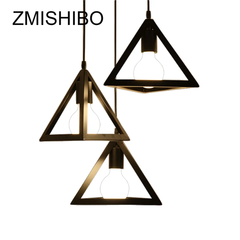 ZMISHIBO American style Pendant Lamp Triangle E27 220V Black 1-3 Lamps Ceiling Surface Mounted Porch Entrance Light Indoor Use 
ZMISHIBO American style Pendant Lamp Triangle E27 220V Black 1-3 Lamps Ceiling Surface Mounted Porch Entrance Light Indoor Use