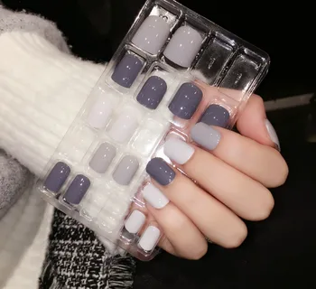 24pcs Plastic False Nail Art Tips Cute Candy Color Manicure Nails Acrylic Sexy Fake Pre-designed Women Nails 
24pcs Plastic False Nail Art Tips Cute Candy Color Manicure Nails Acrylic Sexy Fake Pre-designed Women Nails