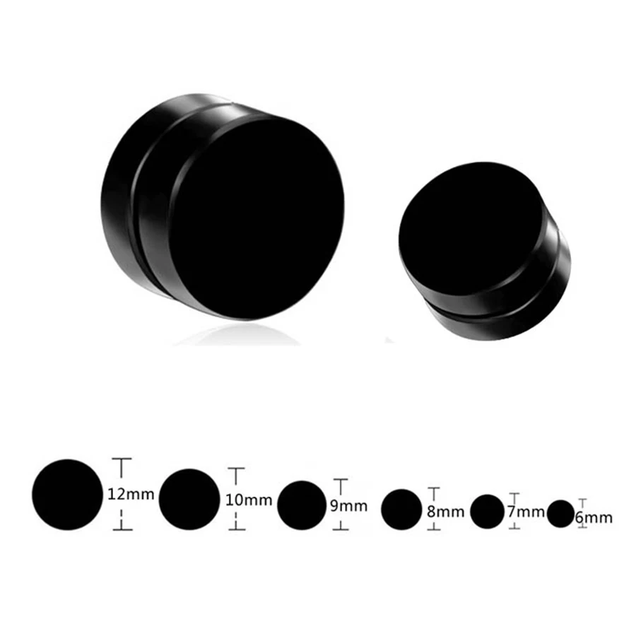Stainless Steel Magnetic Ear Stud 1 Piece Fashion Non Piercing Clip Stud Earrings Fake Earring for Women Men Lover Black Jewelry
Stainless Steel Magnetic Ear Stud 1 Piece Fashion Non Piercing Clip Stud Earrings Fake Earring for Women Men Lover Black Jewelry