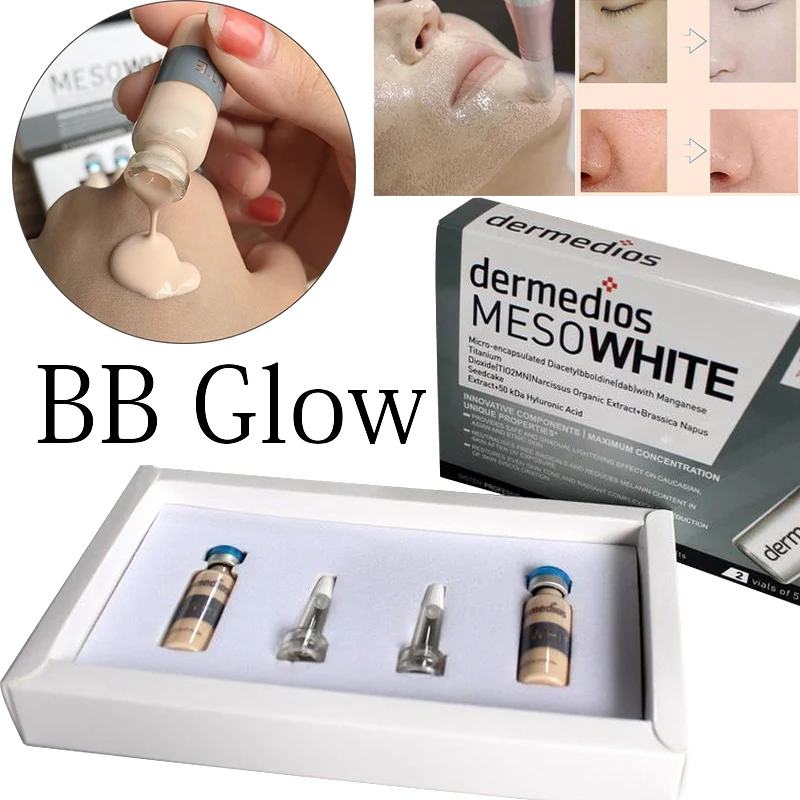 2Pcs/Box 5ml Meso BB Glow and Dropper Whitening Brightening Serum BB Glow Skin Cream Skin Whitening Concealer Makeup Foundation
2Pcs/Box 5ml Meso BB Glow and Dropper Whitening Brightening Serum BB Glow Skin Cream Skin Whitening Concealer Makeup Foundation